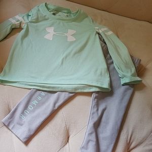 Under Armor Set Baby Girl Mint colored